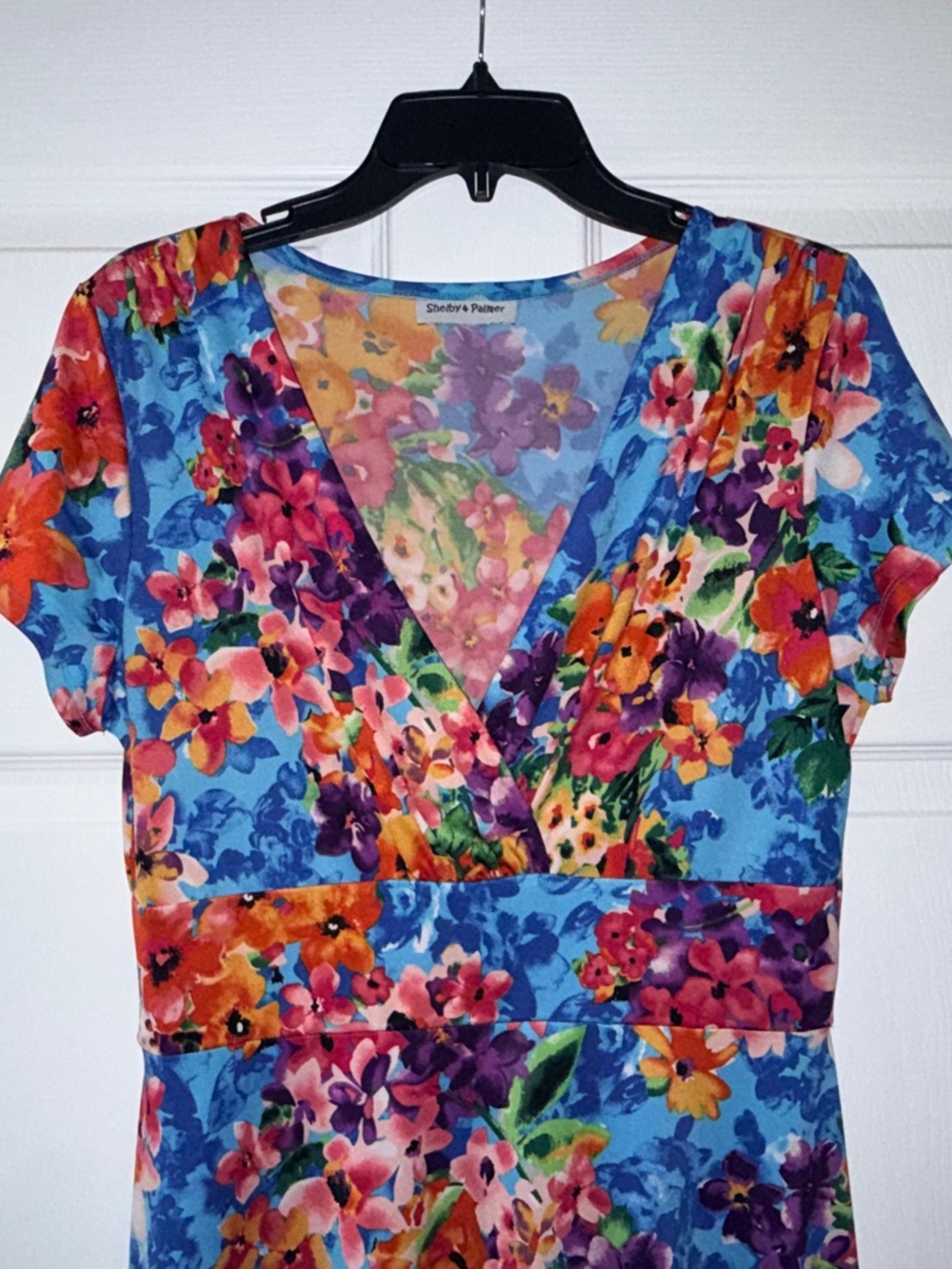 Shelby & Palmer Women’s Multicolor Floral Midi Dress-L-EUC - Picture 4 of 12